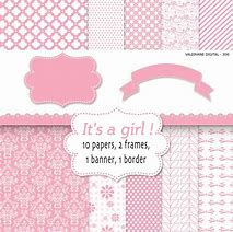 Image result for Free Baby Girl Scrapbook Paper