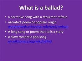 Image result for Ballad Artists