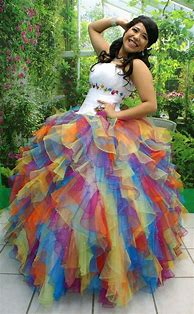 Image result for Rainbow Quinceanera Dresses