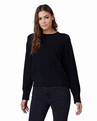 Image result for Women's Black Crew Neck Sweater