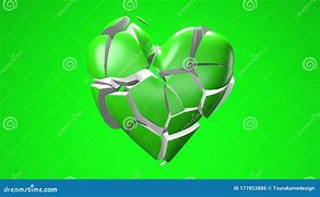 Image result for Green Broken Heart