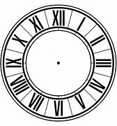 Image result for Roman Numeral Clock Faces without Hands