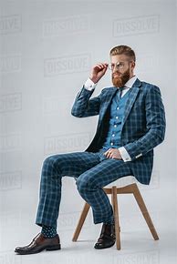 Image result for Lounging Man in Suit in Lawn Chair