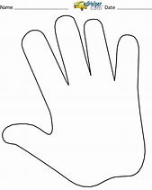 Image result for Blank Hand Printable