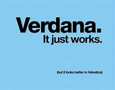 Image result for Verdena Fonts