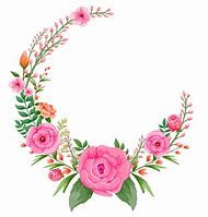 Image result for Flower Circle Frame Clip Art