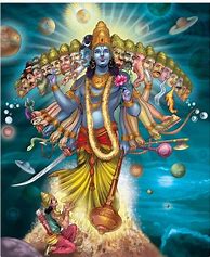 Image result for Krishna in His Cosmic Form