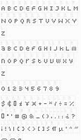 Image result for 7X19 Dots Font