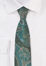 Image result for Sea Green Paisley Tie