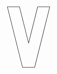 Image result for Letter V Outline