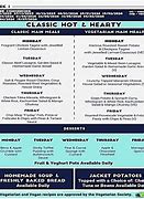 Image result for The Pond's High School Canteen Menu