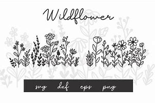 Image result for Hand Drawn Wildflower SVG