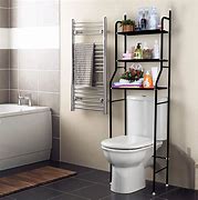 Image result for Black Over the Toilet Storage Cabinet