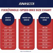 Image result for Bicycle Bike Frame Size Chart