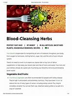 Image result for blood cleansing herbs recipes