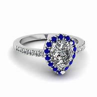 Image result for Pear-Shaped Sapphire Ring