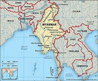 Image result for Myanmar Asia Map