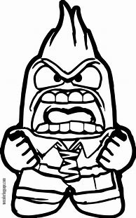 Image result for Inside Out Anger Colouring