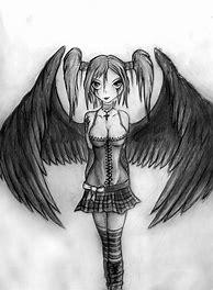 Image result for Gothic Angel Pencil Drawings