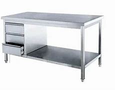 Image result for Stainless Steel Work Tables with Drawers