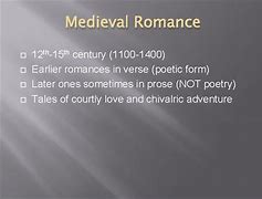 Image result for Medieval Romance