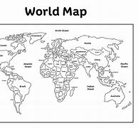 Image result for Global Map Black and White