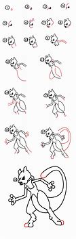 Image result for How to Draw Mewtwo