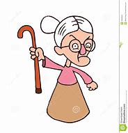 Image result for Greedy Old Lady Cartoon