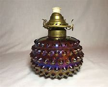 Image result for Carnival Glass Oil Lamp