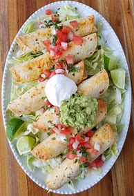 Image result for Baked Chicken Flautas