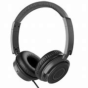 Image result for Black White Headphones Wired Microphone