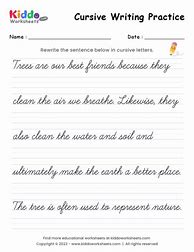 Image result for Cursive Handwriting Sheets