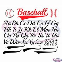 Image result for Free SVG Baseball Font