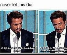 Image result for Robert Downey Jr Meme Award