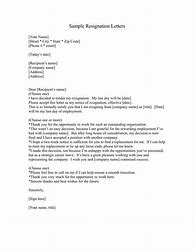 Image result for Resignation Letter Examples Free