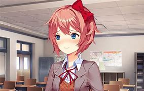 Image result for Sayori Blushing