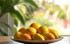 Image result for Mango Fruit Plate Arranged as a Sunflower