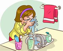 Image result for Wash Your Face Cartoon