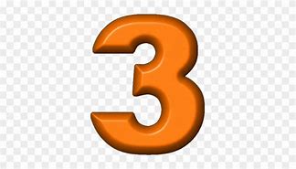 Image result for Number 3 Clip Art Bright Orange