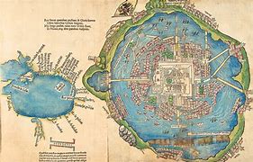 Image result for Tenochtitlan Cartton Map