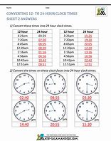 Image result for 12 Hour and 24 Hour Clock