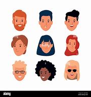 Image result for Cartoon People Faces