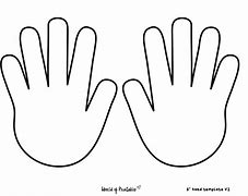 Image result for Blank Hand Printable