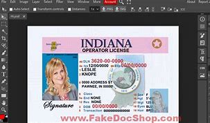 Image result for Indiana Driver's License Example