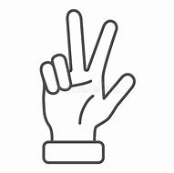 Image result for Three Finger Sign