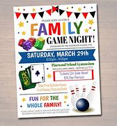 Image result for Family Game Day Flyer