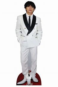 Image result for BTS V White Suit