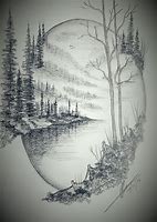 Image result for Landscape Sketches