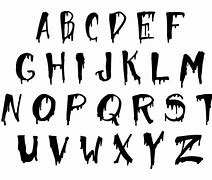 Image result for Halloween Fonts ABC