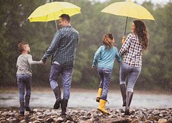 Image result for Mother Protecting Child Rain